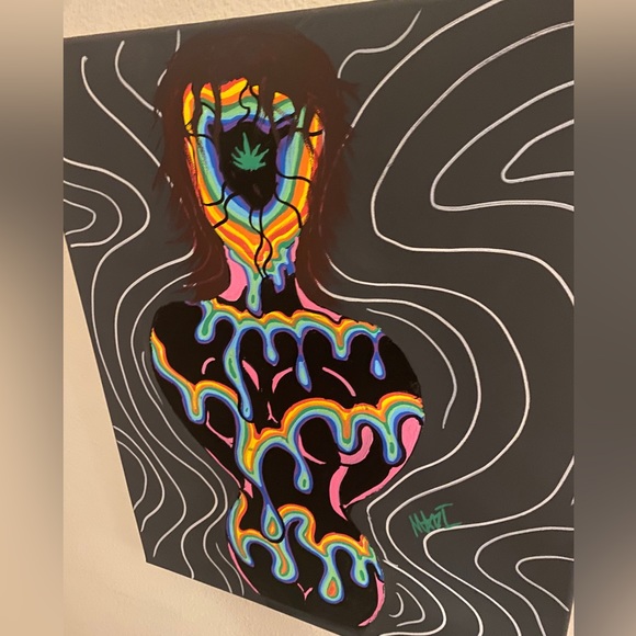 High Trippy Art Drawing - Picture 1 of 2